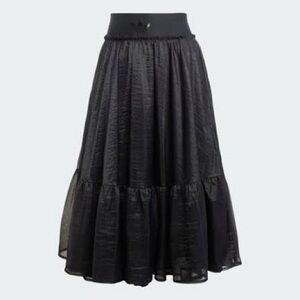 Adidas Black tulle maxi skirt